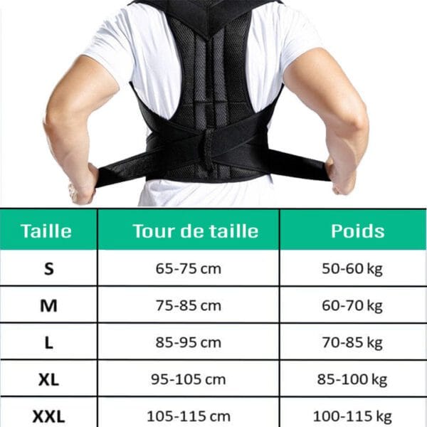 Correcteur de posture "TOTAL MAINTIEN DORSAL®"
